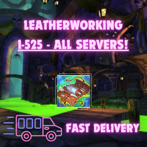 WOW Mist of Pandaria Classic/ Leatherworking 1-525 US Leveling Kit/DIY Package/ More details at descriptions